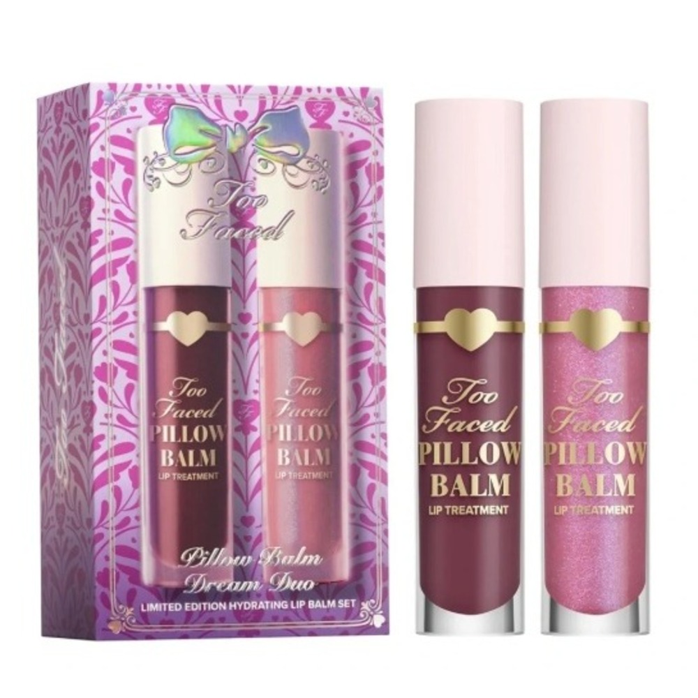 Too Faced Pillow Balm Dream Duo Limited Edition Lip Balm Fairy Berry Jam Kiss‎